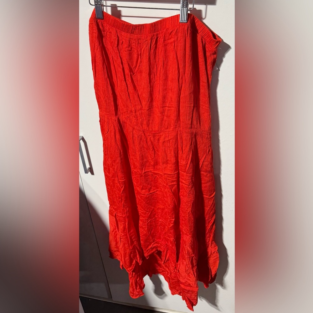 Women’s Coco Bianco X Large Strapless Swim Suit Dress Cover Up Coral NWT